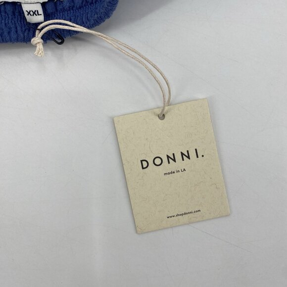 Donni Women’s Size XXL Blue Cotton Waffle Bralette Bra Top NWT - Picture 7 of 10